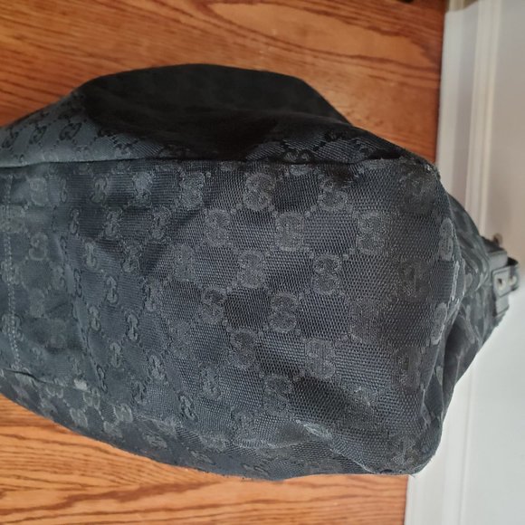 Gucci Horsebit Hobo GG Canvas Large Black - Picture 6 of 16